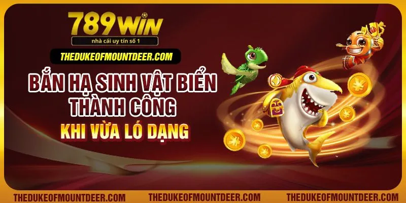 Bắn hạ sinh vật biển thành công khi vừa ló dạng