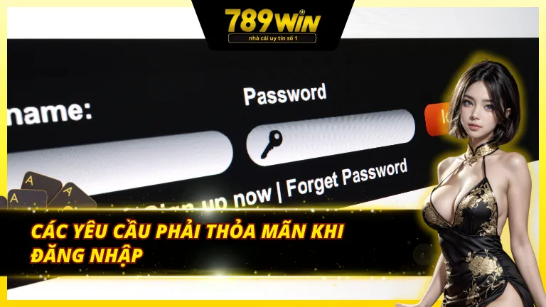 Đáp ứng các điều kiện sau để thực hiện việc đăng nhập dễ dàng