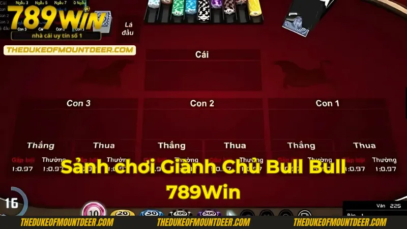 Sảnh chơi game Bull Bull tại 789Win